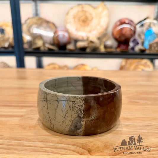 Chinese Painting Stone Small Bowl 4.68’’ Bowl