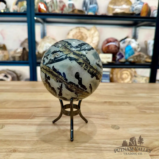 Chinese Picture Jasper Sphere 4.89’’ - Sphere