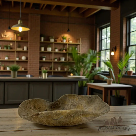 Coral Fossil Bowl Fossil Bowl