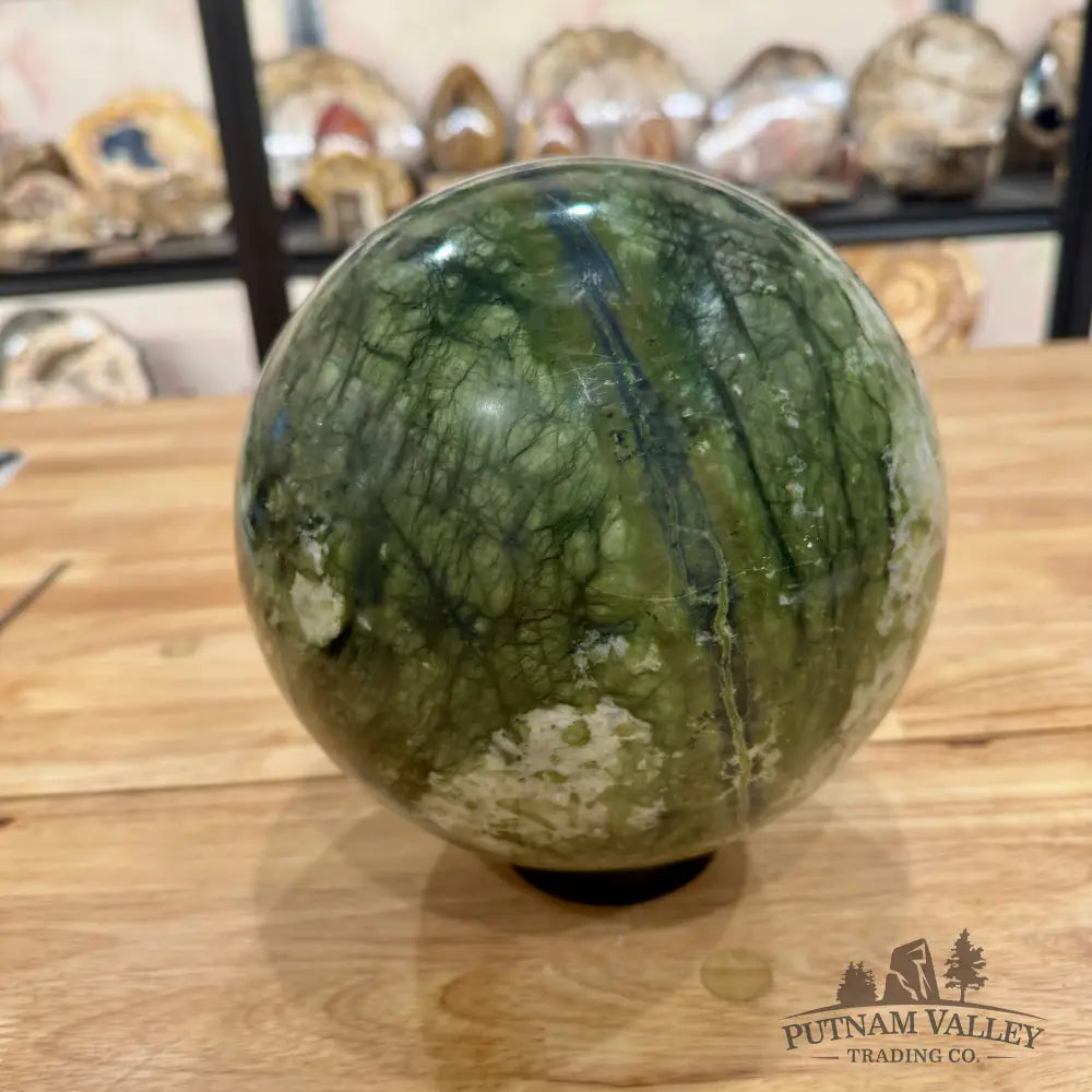 Dendritic Serpentine Sphere 7.5’’ Sphere