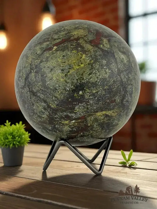 Dragon Bloodstone Sphere 4.95" - Putnam Valley Trading Co.