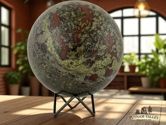 Dragon Bloodstone Sphere 5.9" - Putnam Valley Trading Co.