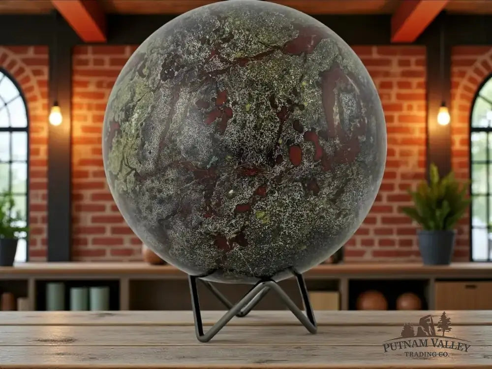 Dragon Bloodstone Sphere 5.9" - Putnam Valley Trading Co.