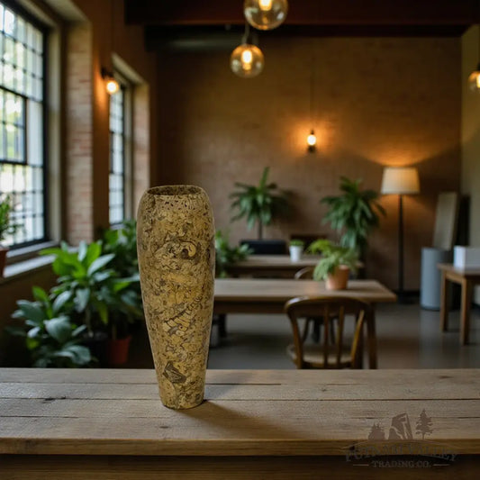 Fossil Marble Vase Vase