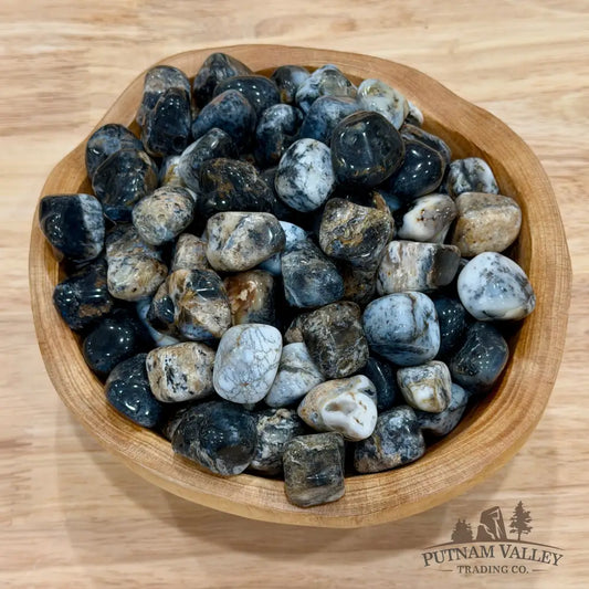 Gray Dendritic Agate Tumbles (½ lb) - Tumbled Stone