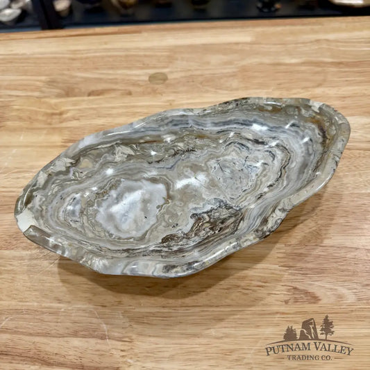 Gray Mexican Onyx Bowl 9.25’’ - Bowl
