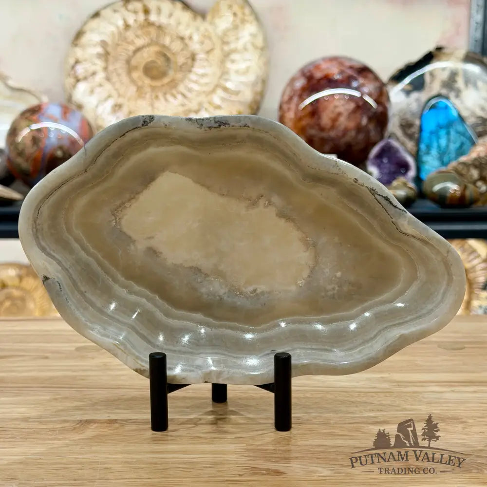 Gray Mexican Onyx Bowl 9.25’’ - Bowl