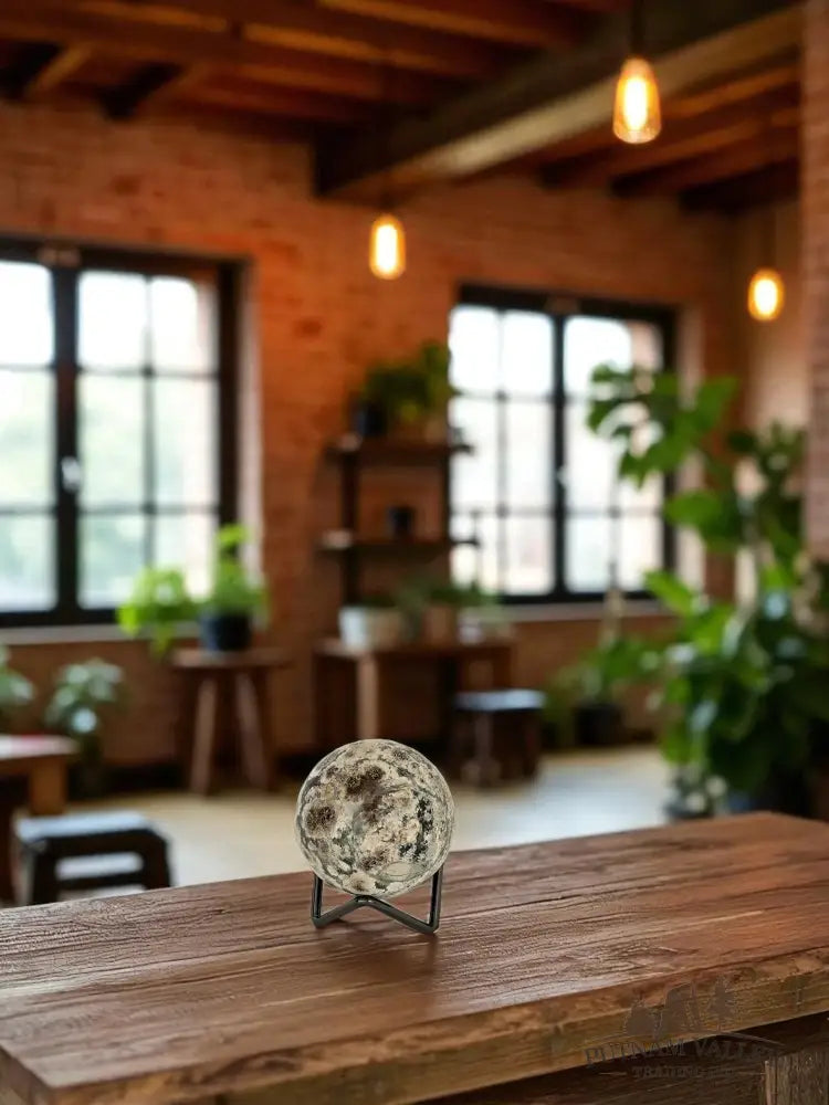 Green Flower Jasper Sphere Sphere