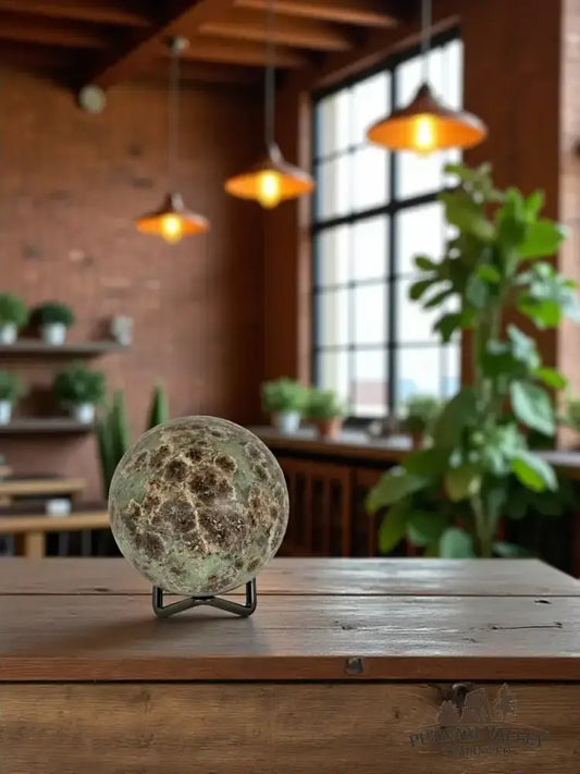Green Flower Jasper Sphere 2.75" - Putnam Valley Trading Co.