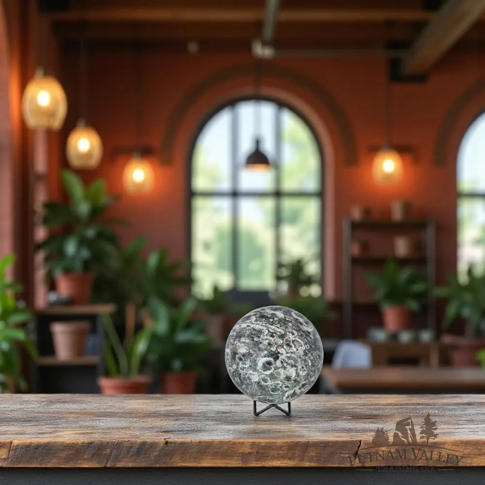 Green Flower Jasper Sphere Sphere