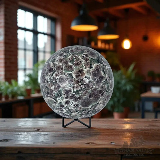 Green Flower Jasper Sphere Sphere