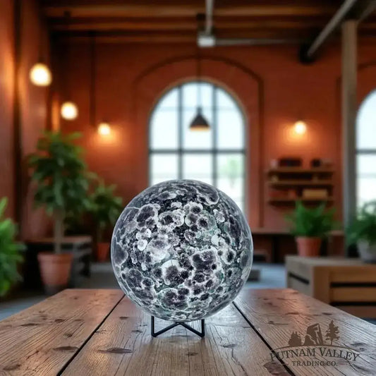 Green Flower Jasper Sphere 6" - Putnam Valley Trading Co.