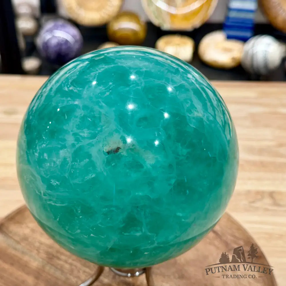 Green Fluorite Sphere 5.79’’ - Sphere