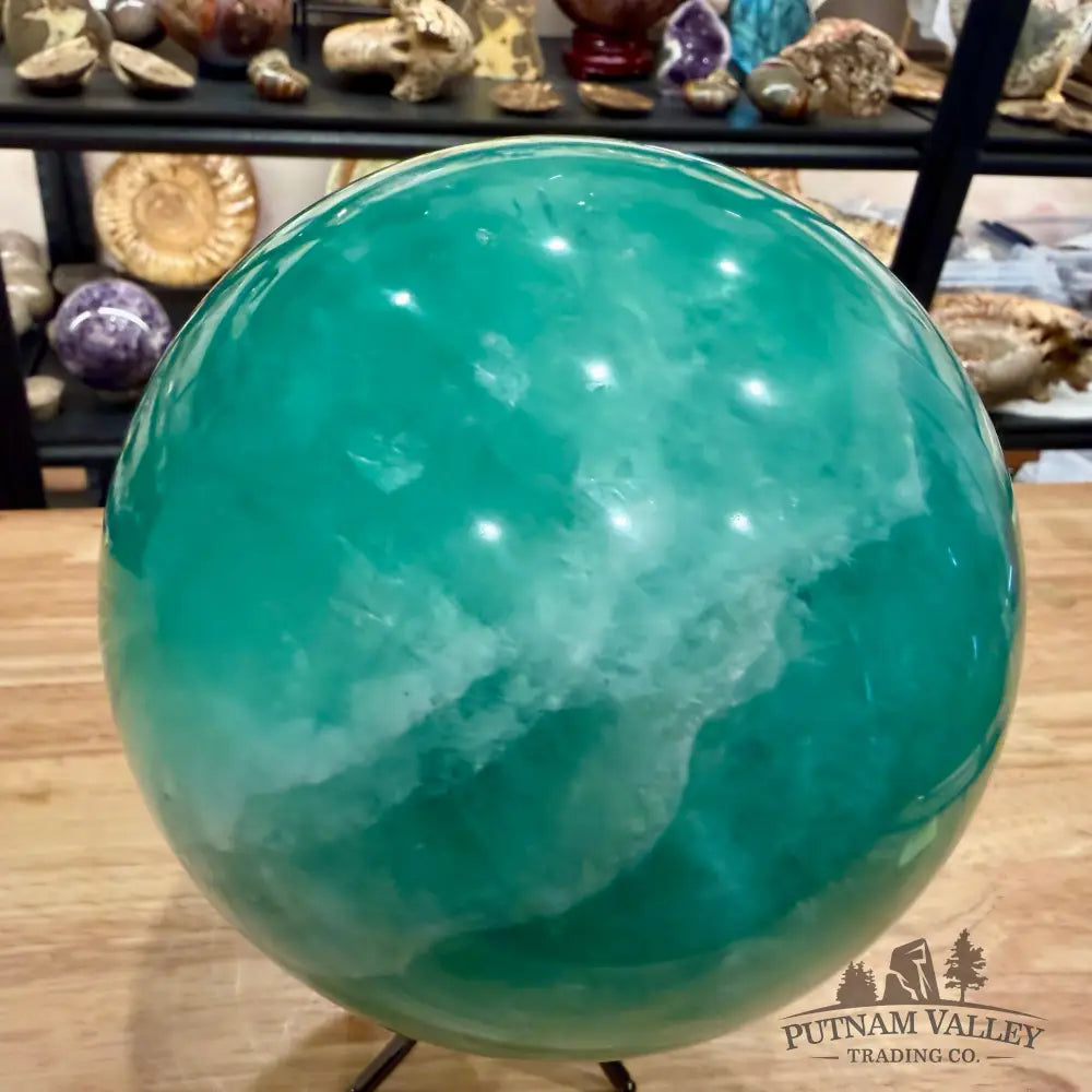 Green Fluorite Sphere 7.02’’ - Sphere