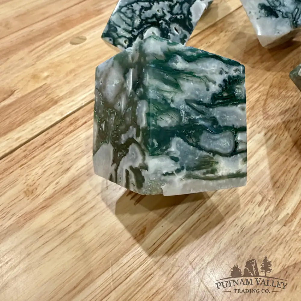 Green Moss Agate Standing Cubes 2.3’’ Cube