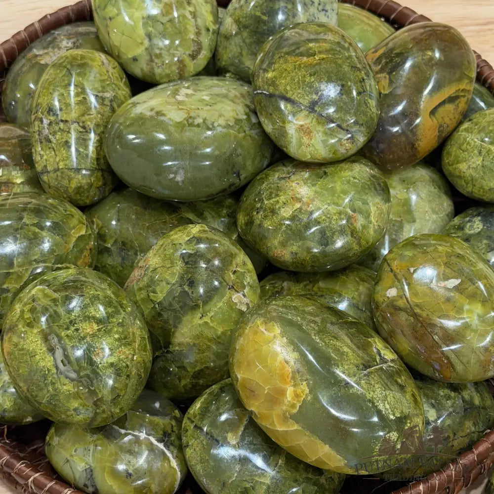Green Opal Polished Stones (1 lb) - Tumbled Stone