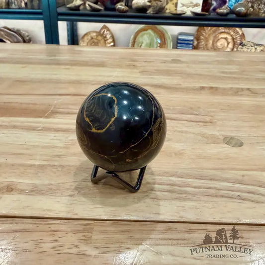 Hand-Carved Bolivian Stromatolite Sphere 2.53’’ - Sphere