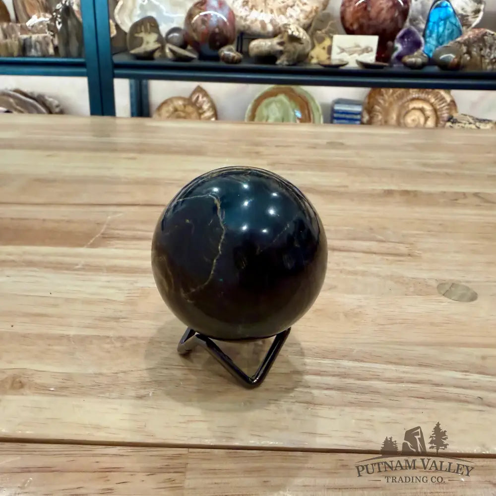 Hand-Carved Bolivian Stromatolite Sphere 2.53’’ - Sphere
