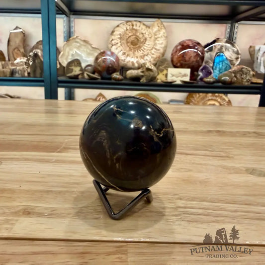 Hand-Carved Bolivian Stromatolite Sphere 2.53’’ - Sphere