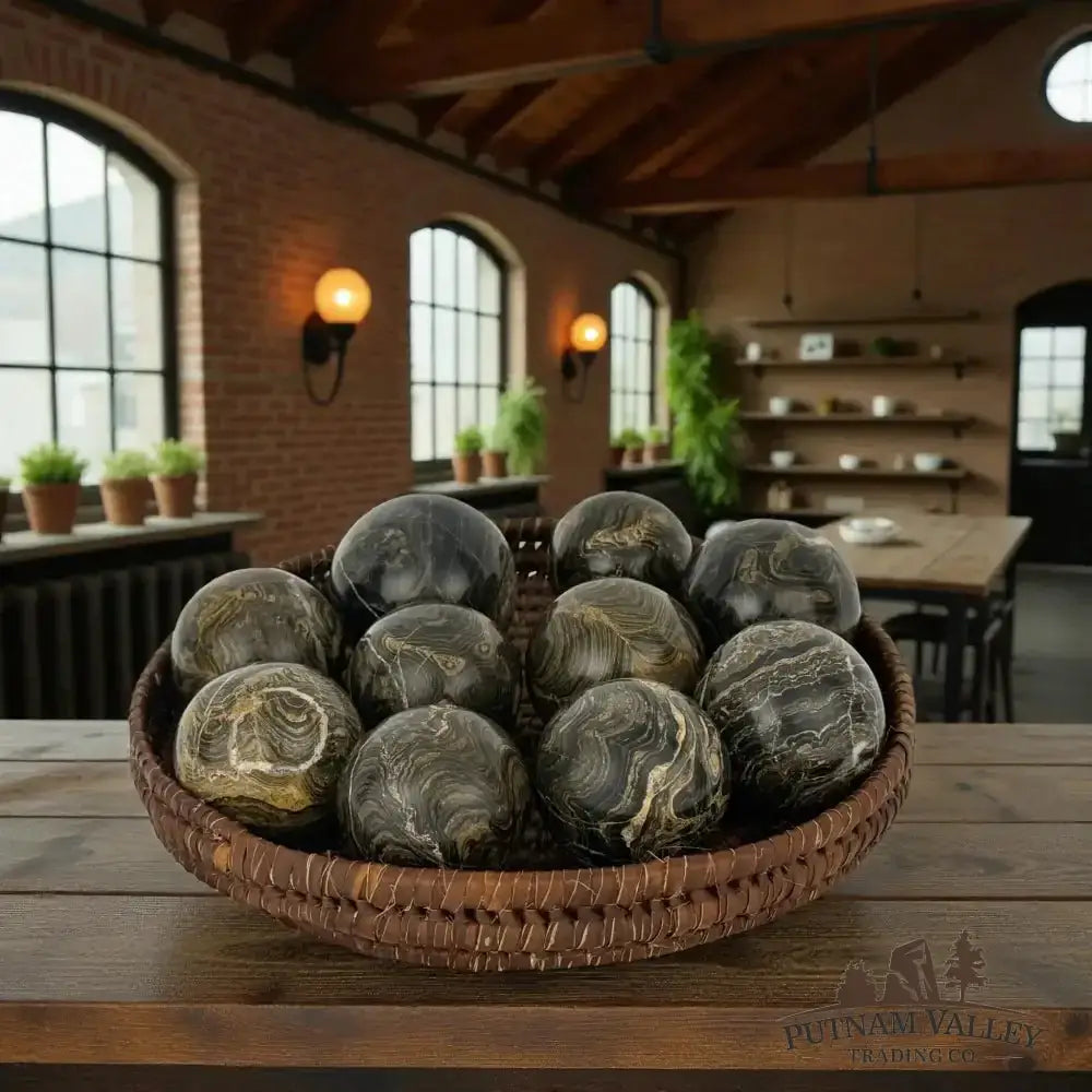 Peruvian Stromatolite Spheres - Putnam Valley Trading Co.