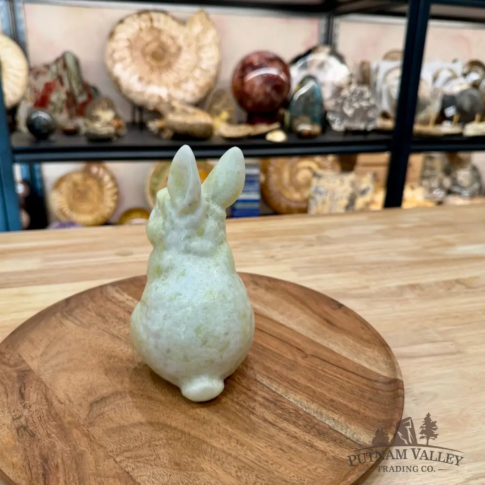 Hand-Carved Lantian Jade Rabbit 1 - Sculpture