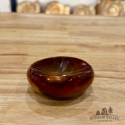 Handcrafted Carnelian Dish 3.17’’ Bowl