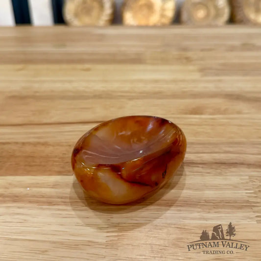 Handcrafted Carnelian Dish 3.22’’ Bowl