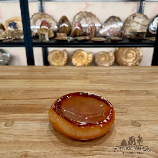 Handcrafted Carnelian Dish 5.14’’ Bowl