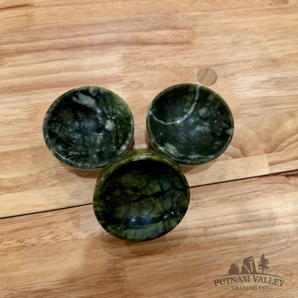 Handcrafted Dendritic Serpentine Bowls 2.6’’ Bowl
