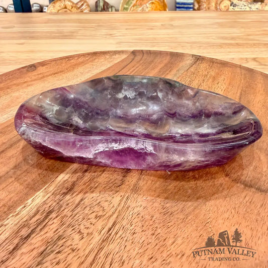 Handcrafted Fluorite Dish 5.37’’ - Bowl