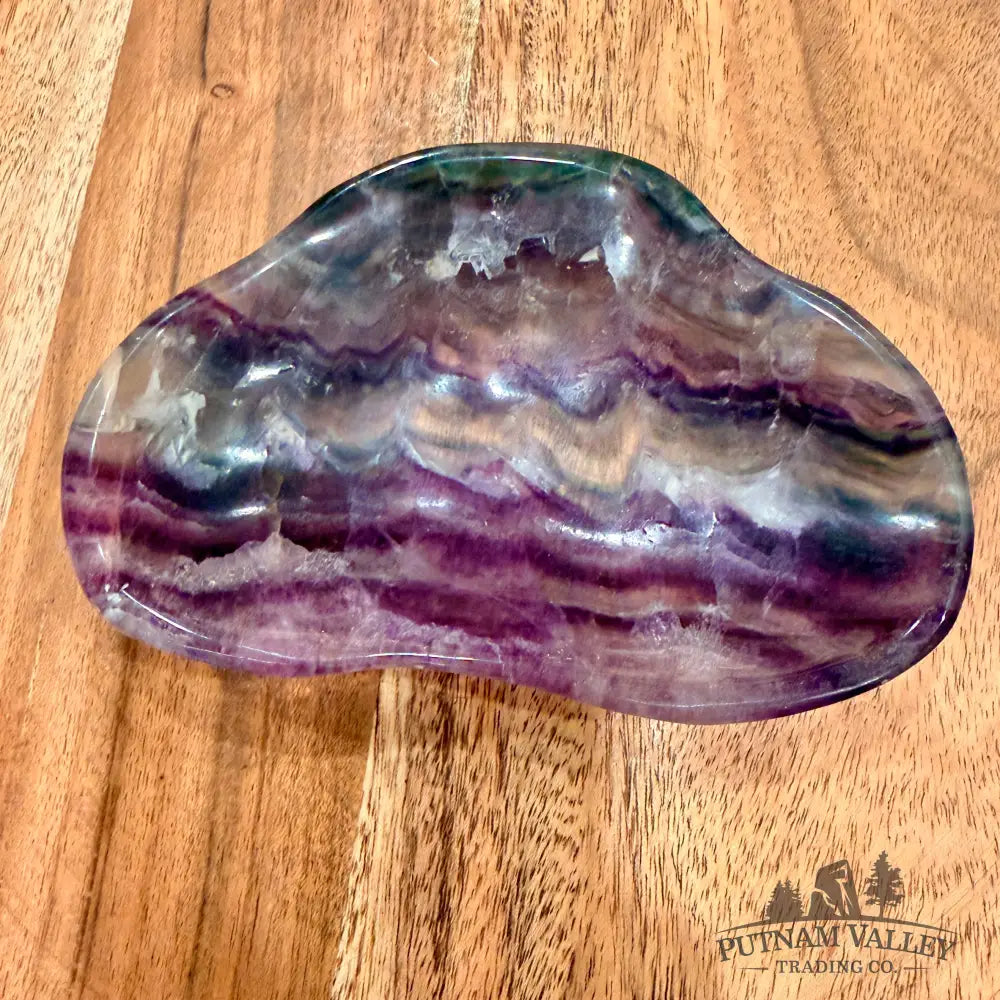 Handcrafted Fluorite Dish 5.37’’ - Bowl