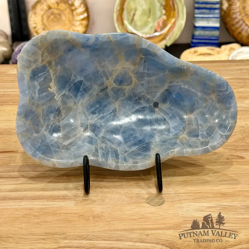Mexican Blue Calcite Bowl 9.5’’ - Bowl