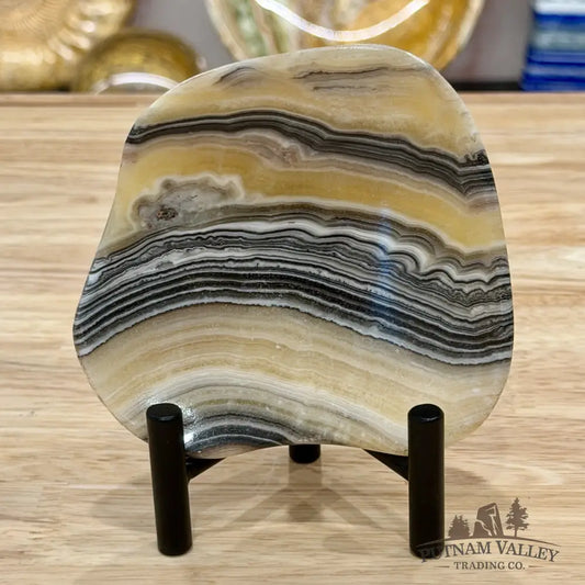 Handcrafted Mexican Zebra Onyx Dish 4.7’’ - Plate