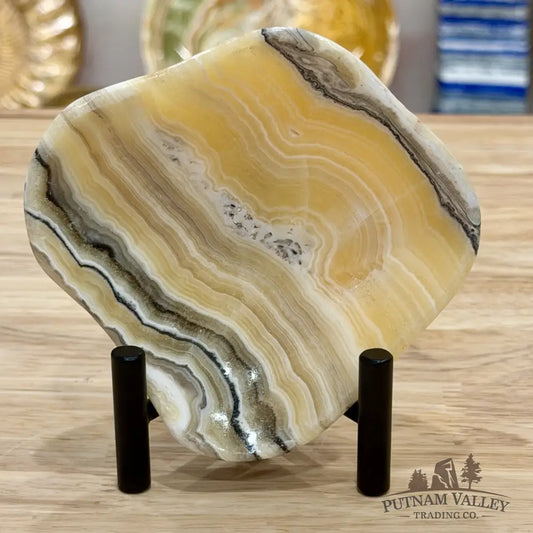 Handcrafted Mexican Zebra Onyx Dish 4.75’’ - Plate
