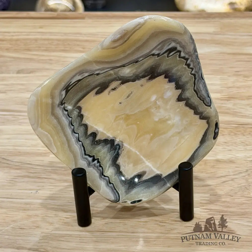 Handcrafted Mexican Zebra Onyx Dish 4.8’’ - Plate