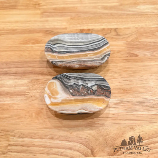 Handcrafted Mexican Zebra Onyx Dish Set 4.35’’ Plate