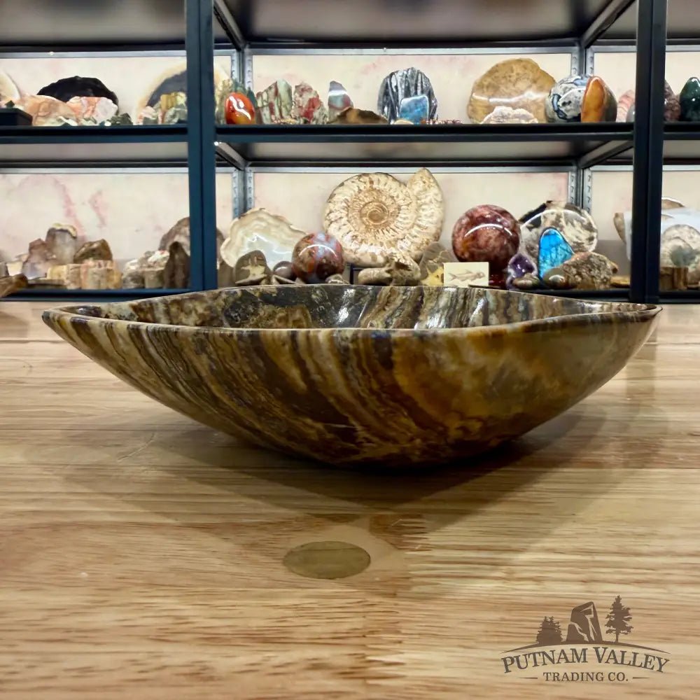 Moroccan Amber Onyx Bowl 8.5’’ - Bowl