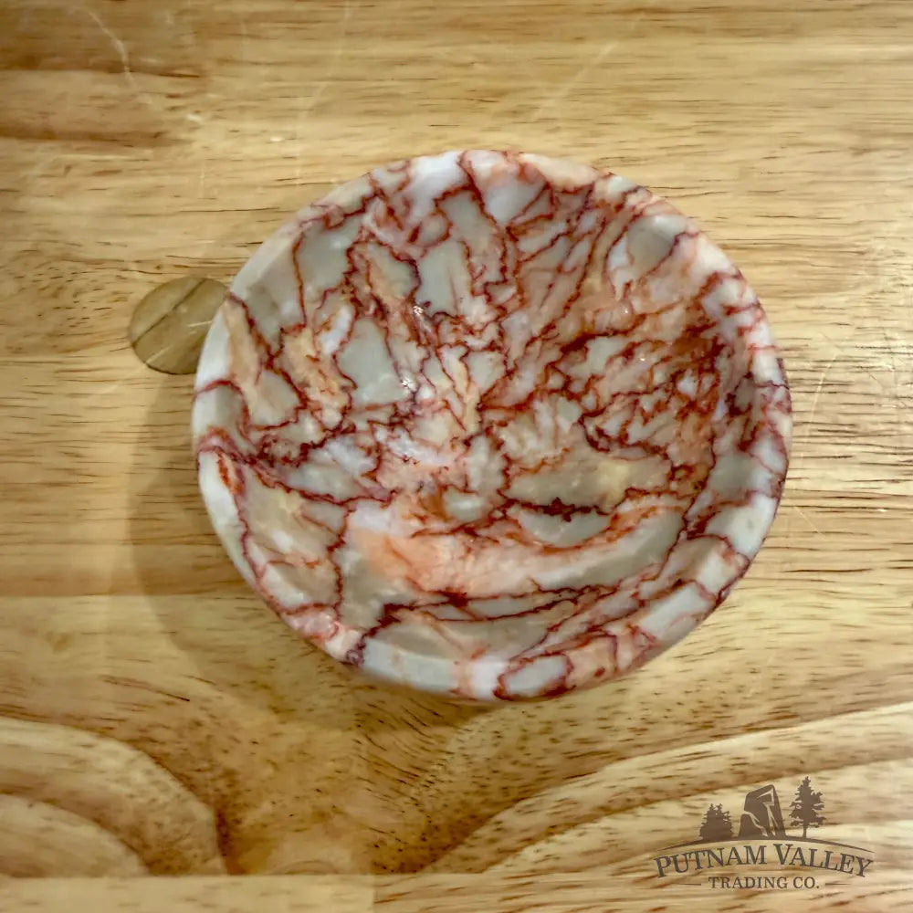 Handcrafted Red Network Jasper Bowls 3’’ - Bowl