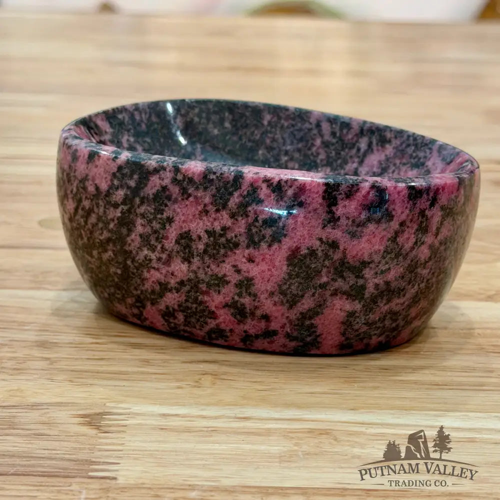 Handcrafted Rhodonite Bowl 4.65’’ - Bowl