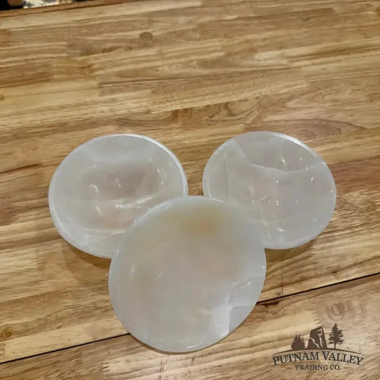 Handcrafted Selenite Bowl 5.5" - Putnam Valley Trading Co.