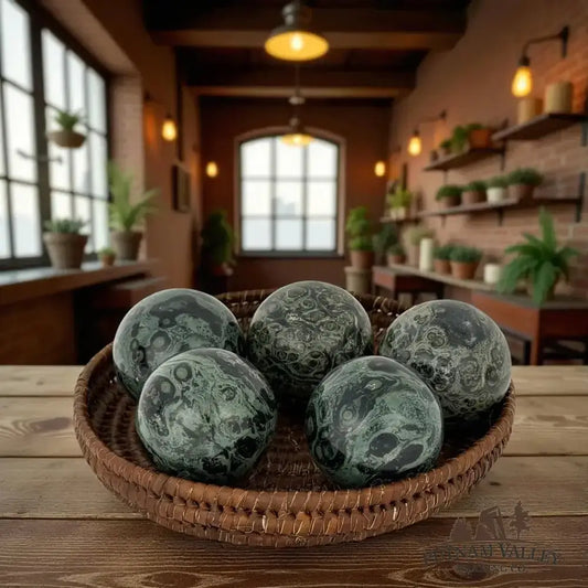 Kambaba Jasper Spheres - Putnam Valley Trading Co.
