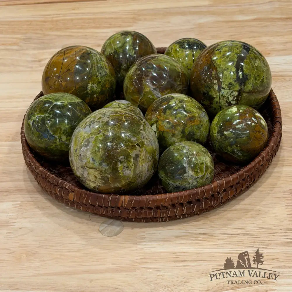 Madagascar Green Opal Spheres | In Select Sizes - Sphere