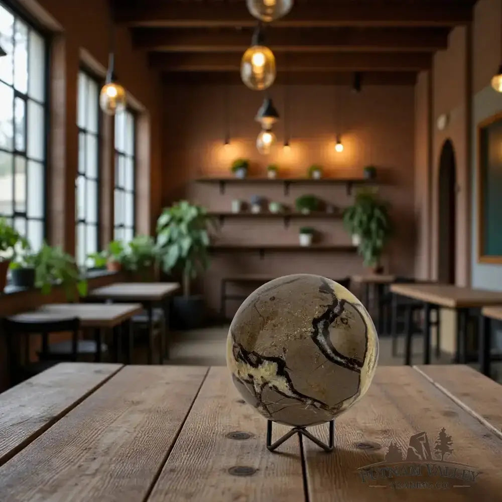 Septarian Sphere 4.6" - Putnam Valley Trading Co.