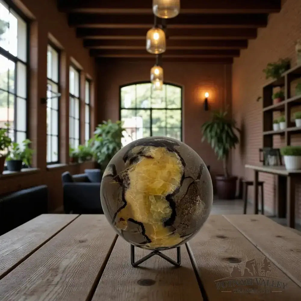 Septarian Sphere 4.6" - Putnam Valley Trading Co.