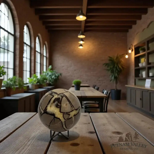 Septarian Sphere 4.7" - Putnam Valley Trading Co.