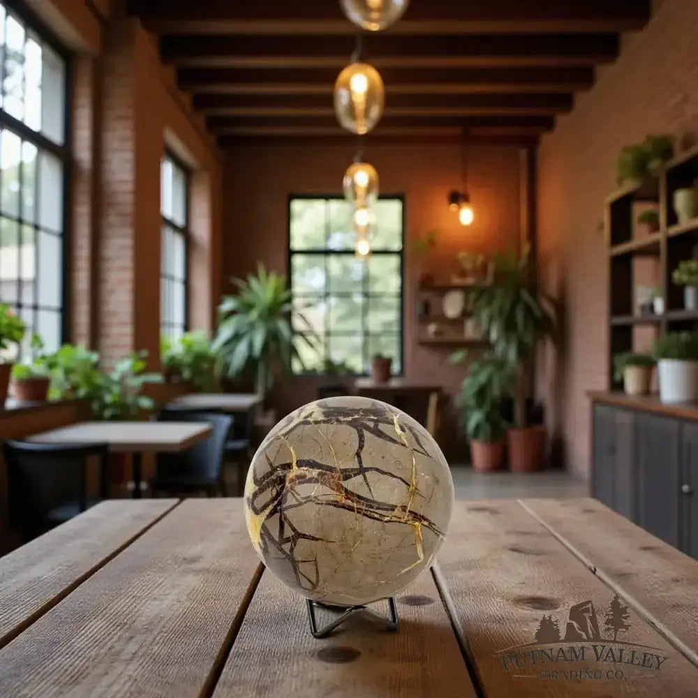 Septarian Sphere 4.8" - Putnam Valley Trading Co.