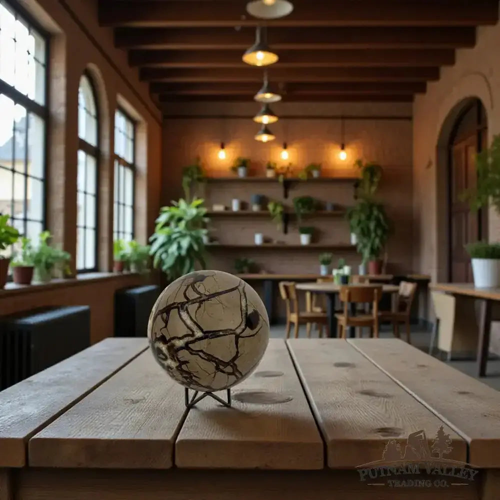 Septarian Sphere 5.3" - Putnam Valley Trading Co.