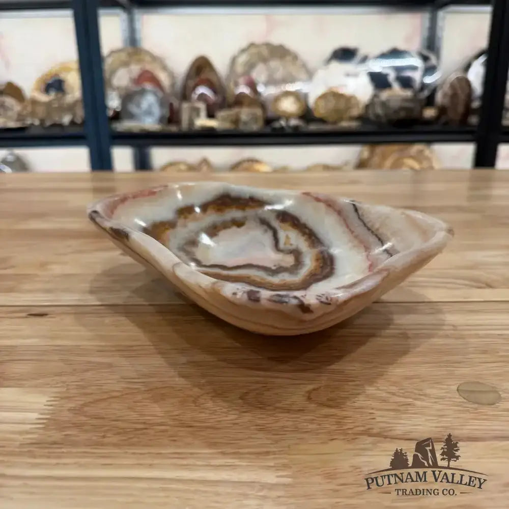 Red Serpentine Decorative Bowl - Putnam Valley Trading Co.