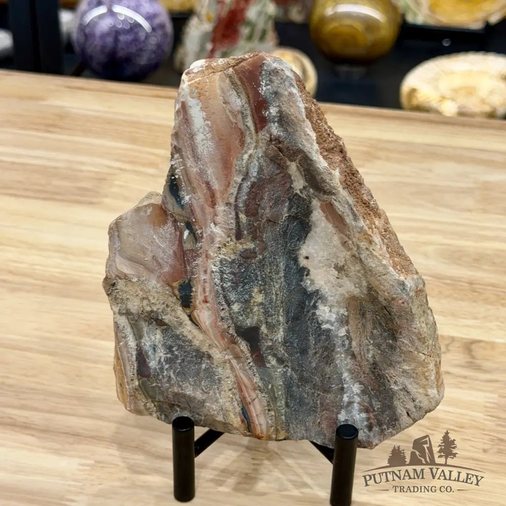 Mexican Sarape Jasper End Cut Slab 6.26’’ - Slab