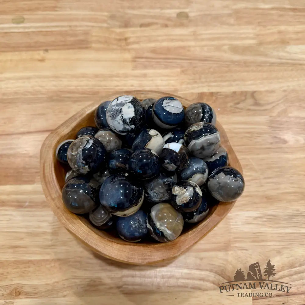 Mini Volcano Agate Spheres (½ lb) Tumbled Stone